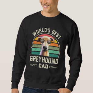 Sweatshirt Mens Worlds Best Greyhound Papa Vintage Italien Gr