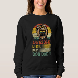 Sweatshirt Mens Yorkshire Terrier Vintage Awesome Comme Mon F