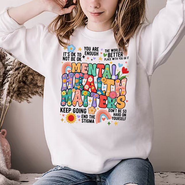 Sweatshirt Mental Health Matters (Créateur téléchargé)