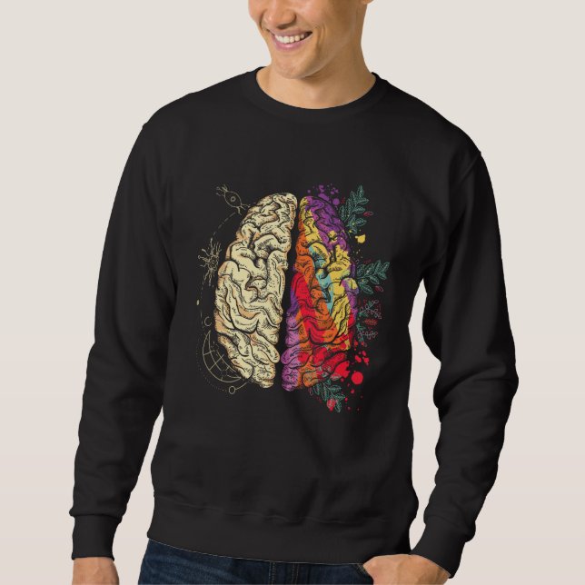 Sweatshirt Mental Health Neurologist Neurology Colorful Human (Devant)
