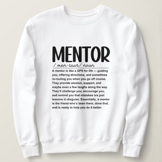 Sweatshirt Mentor (Design devant)