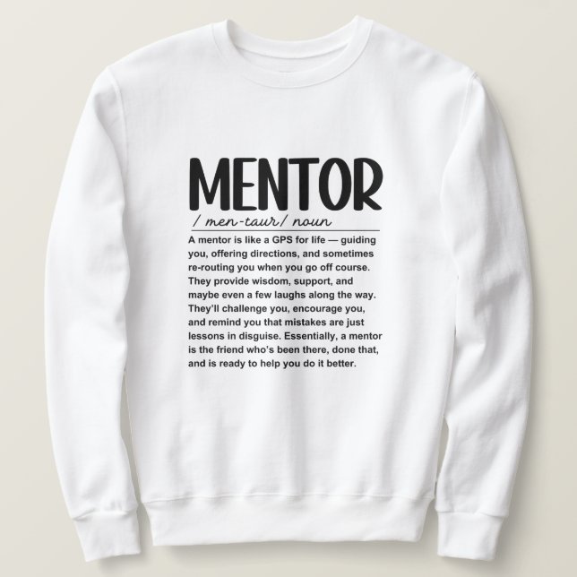 Sweatshirt Mentor (Design devant)