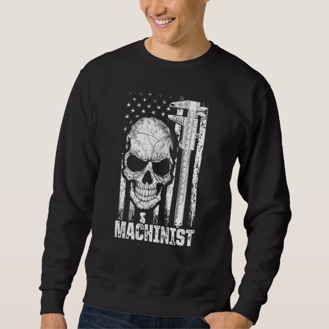 Sweatshirt Mentors de machinistes Opérateur de machine Usinag (Devant)
