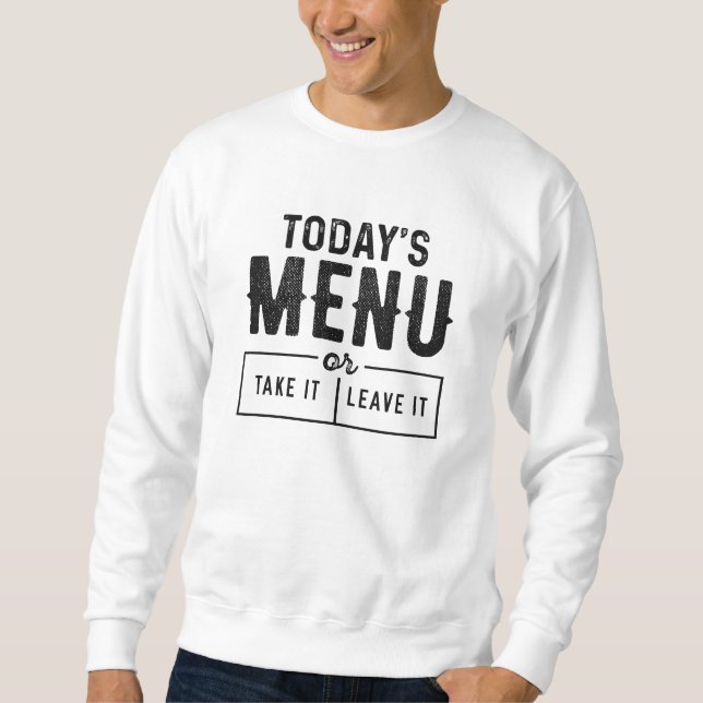 Sweatshirt Menu du jour (Devant)