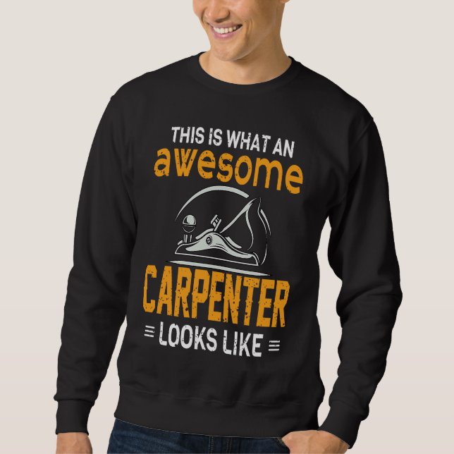 Sweatshirt Menuisier pour travailleur du bois et bûcheron (Devant)