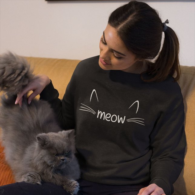 Sweatshirt Meow (Créateur téléchargé)