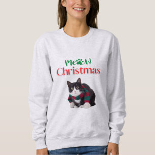 SWEATSHIRT MEOW CHRISTMAS CAT