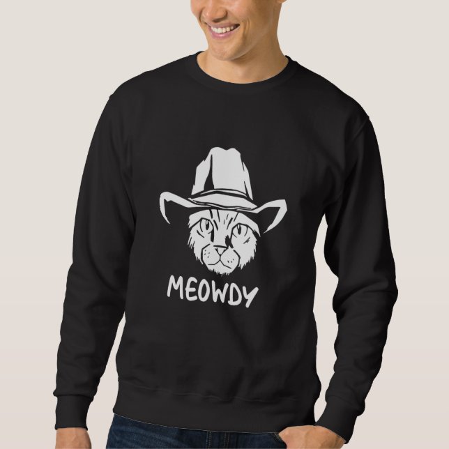 Sweatshirt Meowdy Exas Chat Meme (Devant)