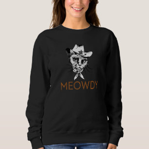 Sweatshirt Meowdy Mashup entre Meow et Howdy Cat Meme