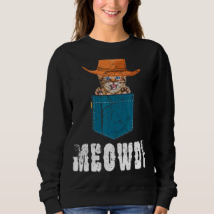 Sweatshirt Meowdy Mashup Entre Meow Et Howdy Cat Meme
