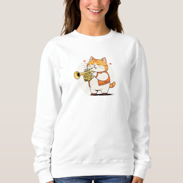Sweatshirt Meows et mélodies (Devant)