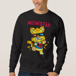 Sweatshirt Meowstar Et Vive Rock Et Roll