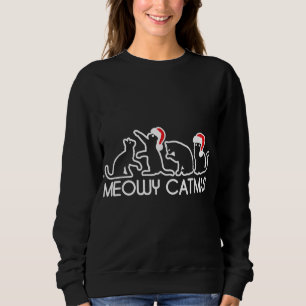 Sweatshirt Meowy Catmas Amoureux des chats