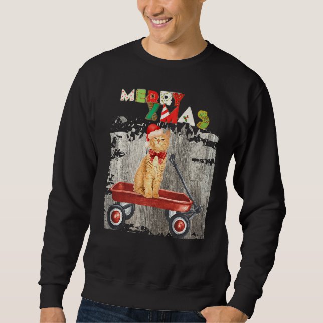 Sweatshirt Meowy Kitty Xmas Joyeuses Fêtes (Devant)