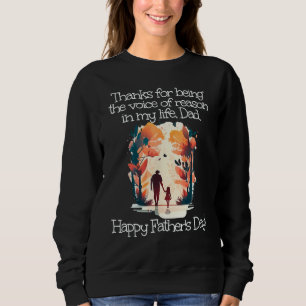 Sweatshirt Merci d'être avec moi Papa Bonne fête des pères