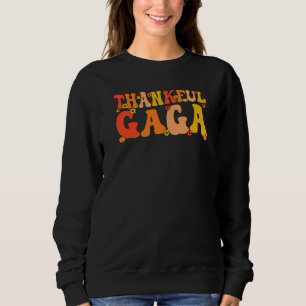 Sweatshirt Merci Gaga Grand-mère Thanksgiving Gaga Grand-mère