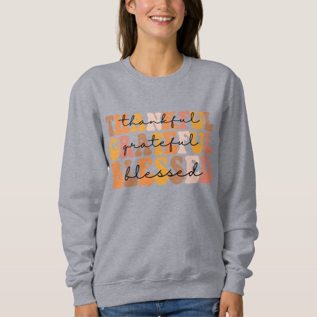 Sweatshirt Merci gracieux béni (Devant)