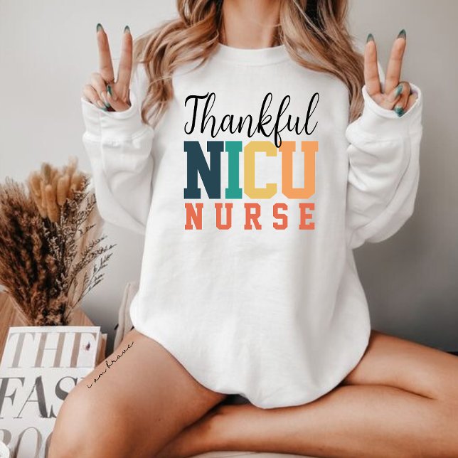 Sweatshirt Merci NICU Nurse Sweatshirt, automne infirmière ca (Créateur téléchargé)