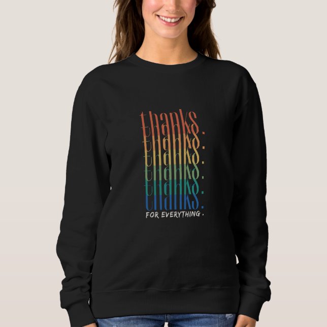 Sweatshirt Merci pour tout (Devant)
