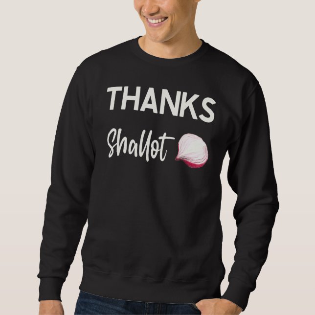 Sweatshirt Merci Shallot Onion Restaurant Chef (Devant)