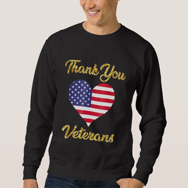 Sweatshirt Merci Vétérans de combat Bottes de coquelicot Vétè (Devant)