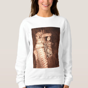 SWEATSHIRT MÈRE AMÉRINDIENNE ET PAPOOSE   