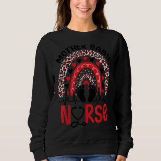 Sweatshirt Mère Bébé Infirmière Arc-en-ciel Fête des mères Se