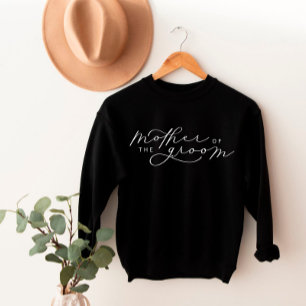 Sweatshirt Mère de la Groom mignonne Script fête nuptiale