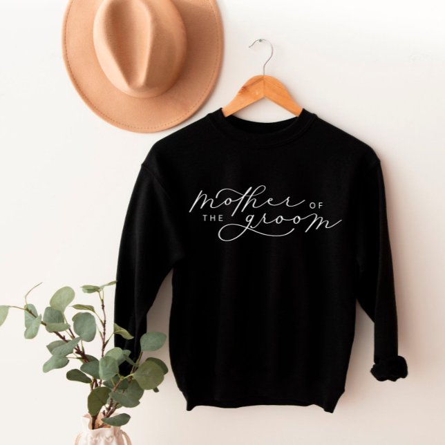 Sweatshirt Mère de la Groom mignonne Script fête nuptiale (Créateur téléchargé)