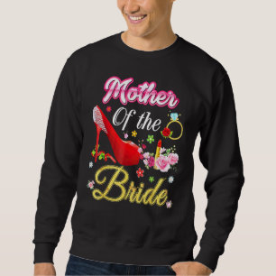 Sweatshirt Mère De La Mariée Joyeux Mariage Flower Rose Chaus