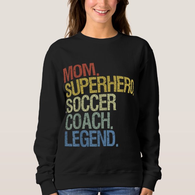Sweatshirt Mère entraîneur de football (Devant)
