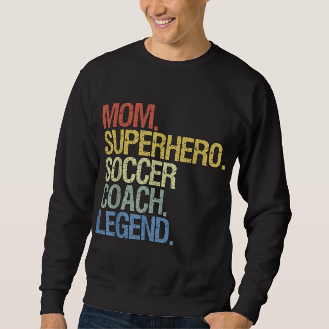 Sweatshirt Mère entraîneur de football (Devant)