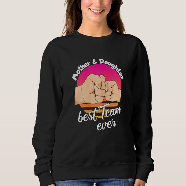Sweatshirt Mère Fille Mère Amour Maman (Devant)