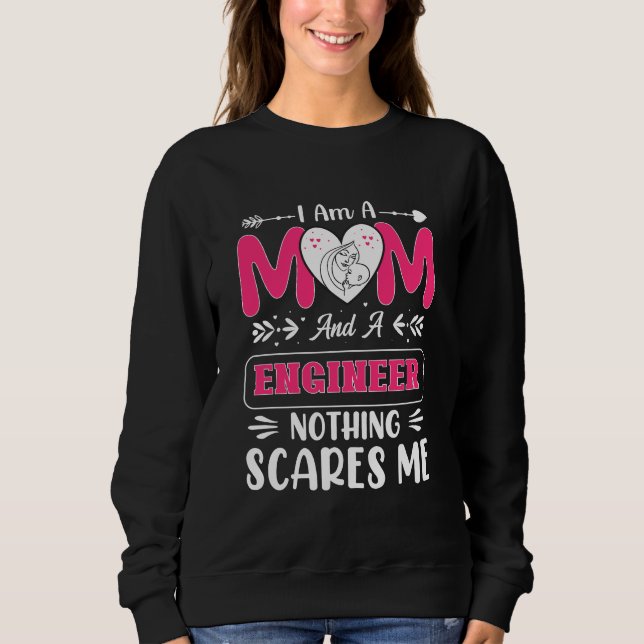 Sweatshirt Mère ingénieur, Maman ingénieur (Devant)