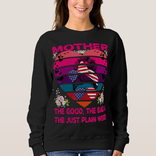 Sweatshirt Mère Le Bon Le Mauvais & Le Juste Simple Étrange M (Devant)