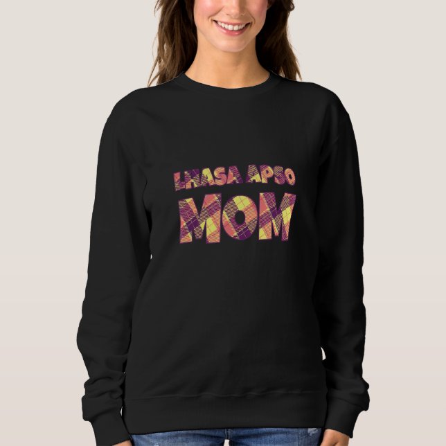 Sweatshirt Mère Lhasa Apso à poils longs Chien Lhasa Race de  (Devant)