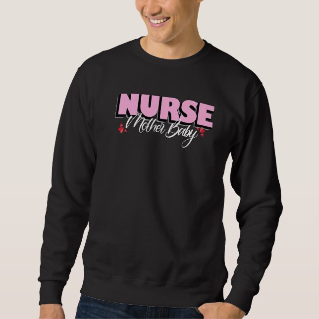 Sweatshirt Mère mignonne Bébé Infirmière Mère Bébé Retir pédi (Devant)