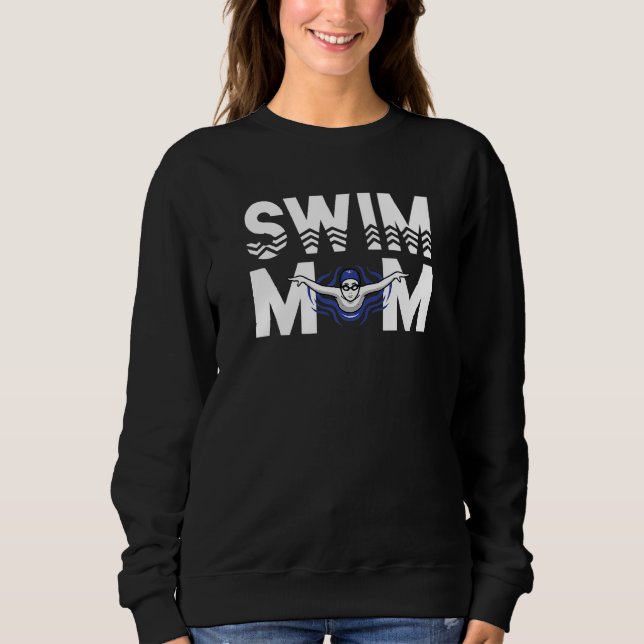 Sweatshirt Mère nager Mère nager Mères (Devant)