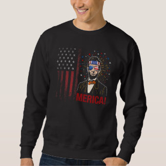 Sweatshirt Merica 4 juillet Hommes Drapeau Américain Usa Sung