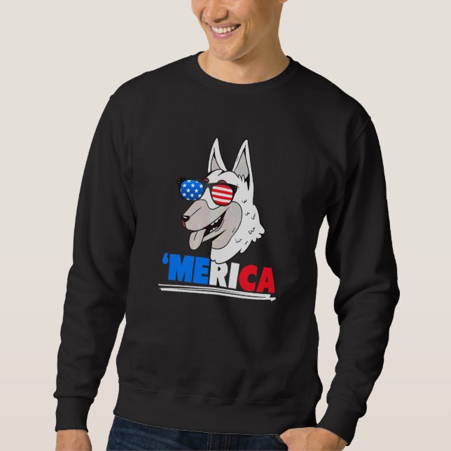 Sweatshirt Merica Malinois Belge Chien   (Devant)