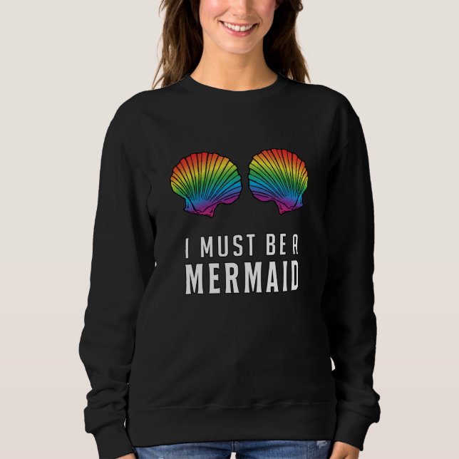 Sweatshirt Mermaid Beach Bikini Carnival Shell BH Bra Cadeau (Devant)
