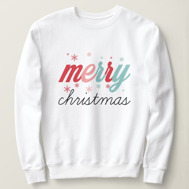 Sweatshirt Merry christmas (Design devant)