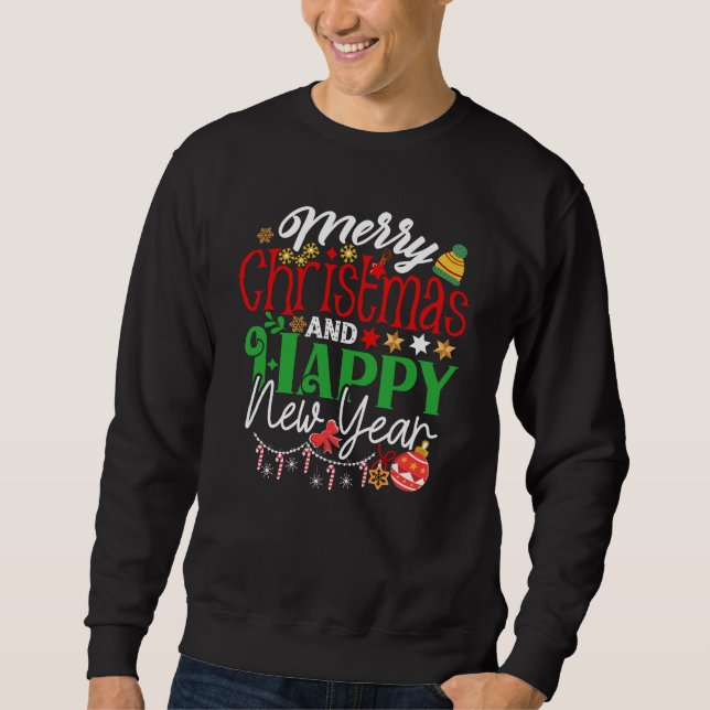 Sweatshirt Merry Christmas And Happy New Year-67342 T-Shirt (Devant)