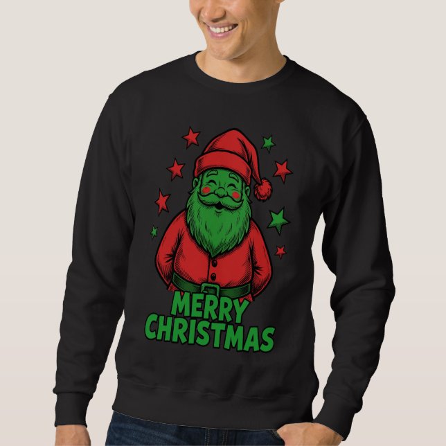 Sweatshirt  Merry Christmas Comic Holiday Tee (Devant)