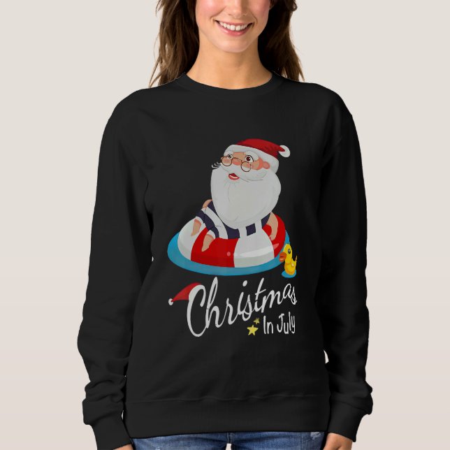 Sweatshirt Merry christmas in July (Devant)