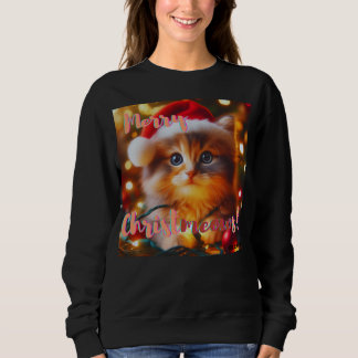 Sweatshirt Merry Christmeows! Cat 