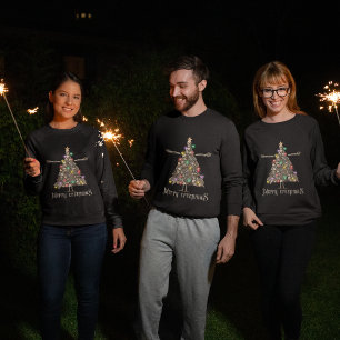 Sweatshirt Merry creepmas couronne éffrayante noël