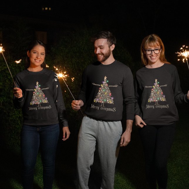 Sweatshirt Merry creepmas couronne éffrayante noël (Créateur téléchargé)