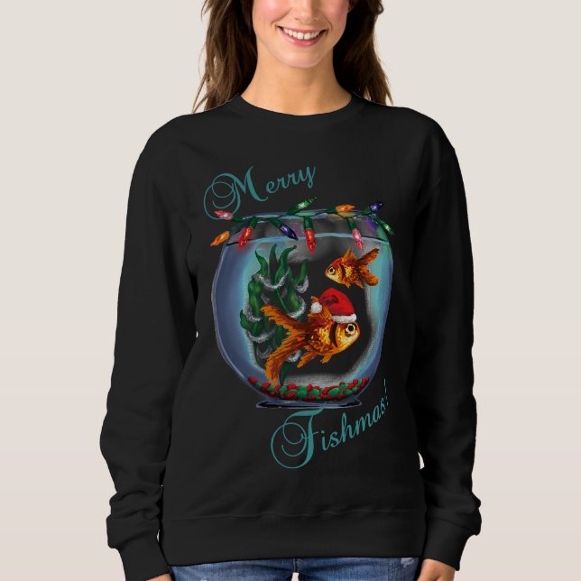Sweatshirt Merry Fishmas 347 (Devant)