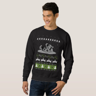 Sweatshirt Merry Kickmas Ugly Christmas Karaté Jiu Jitsur